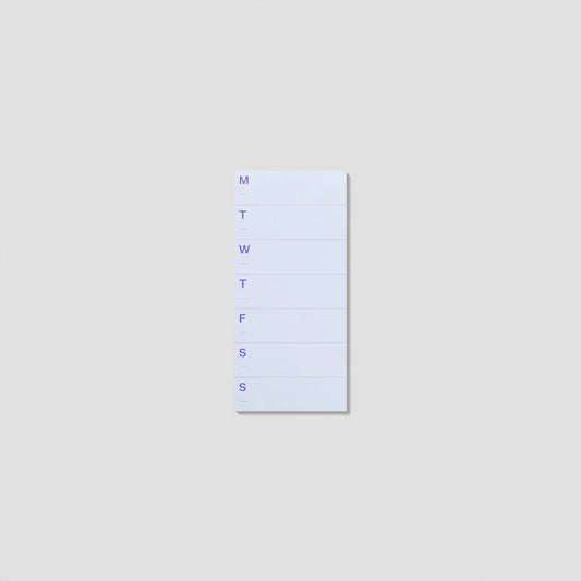 mishmash Undated Notepad - Small Weekly