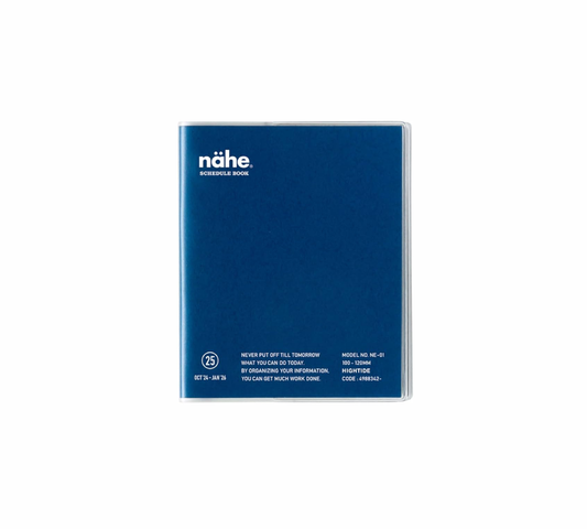 Nähe - 2025 Monthly Diary Square Blue 10x12