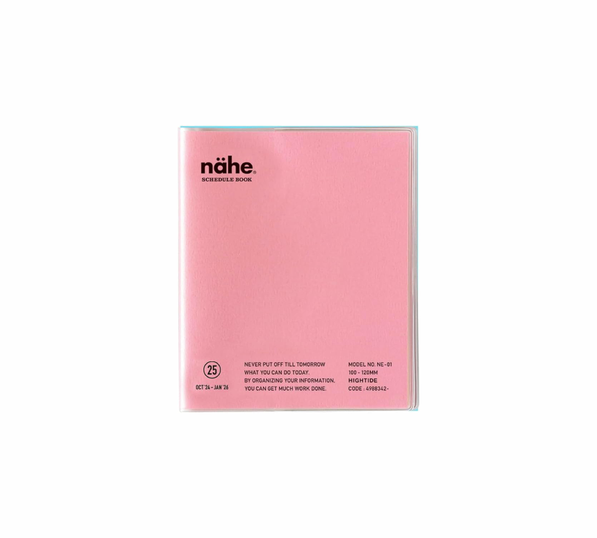 Nähe - 2025 Monthly Diary Square Pink 10x12