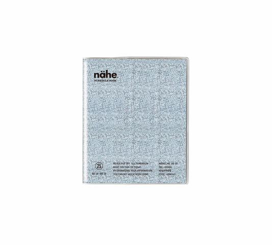 Nähe - 2025 Monthly Diary Square Silver '2' Holografisch 10x12