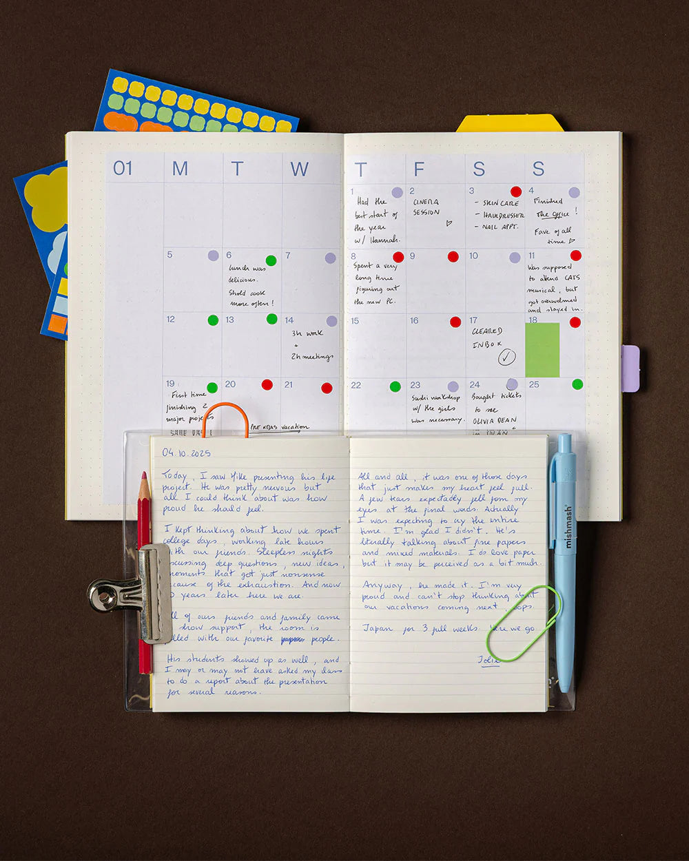 mishmash Notitieboek Naked A5 - Orange Lined