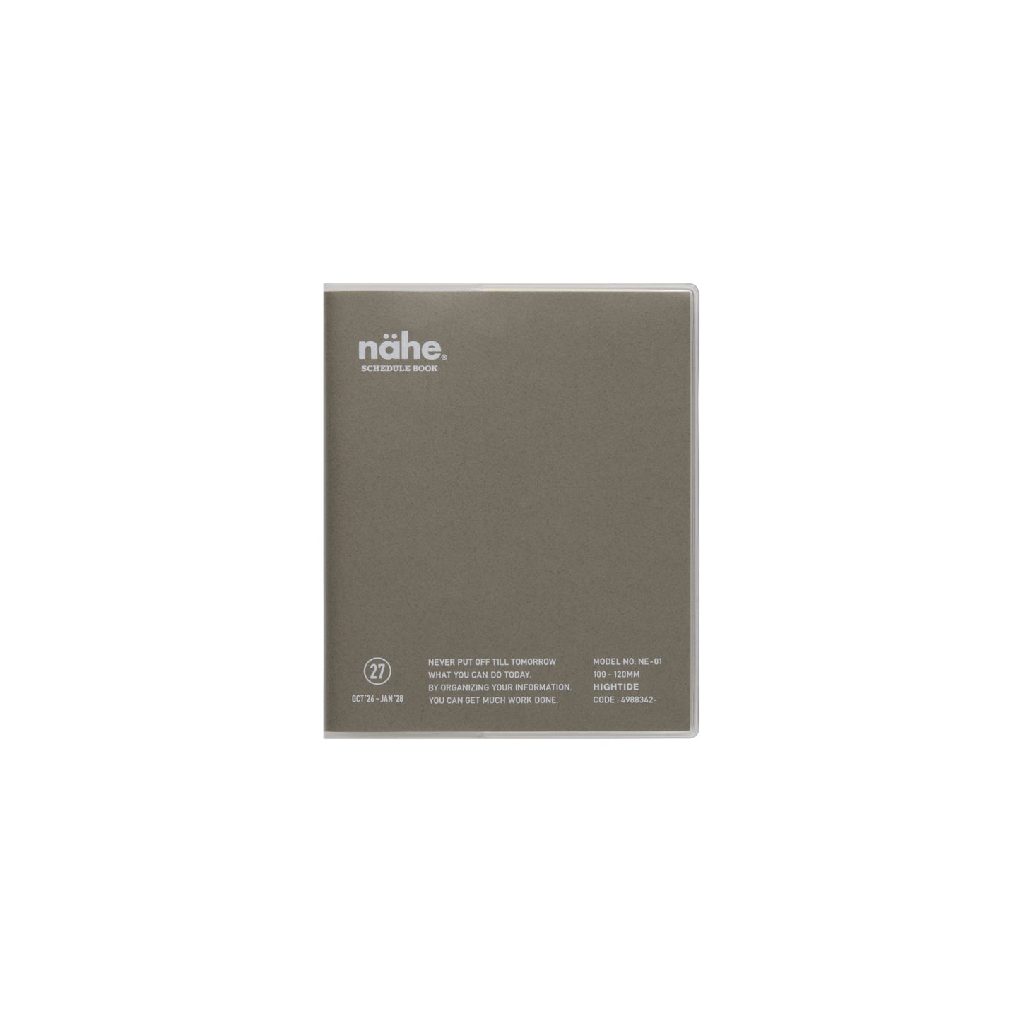 Hightide Planner 2027 Monthly Diary Square 10x12 - Gray *coming soon*