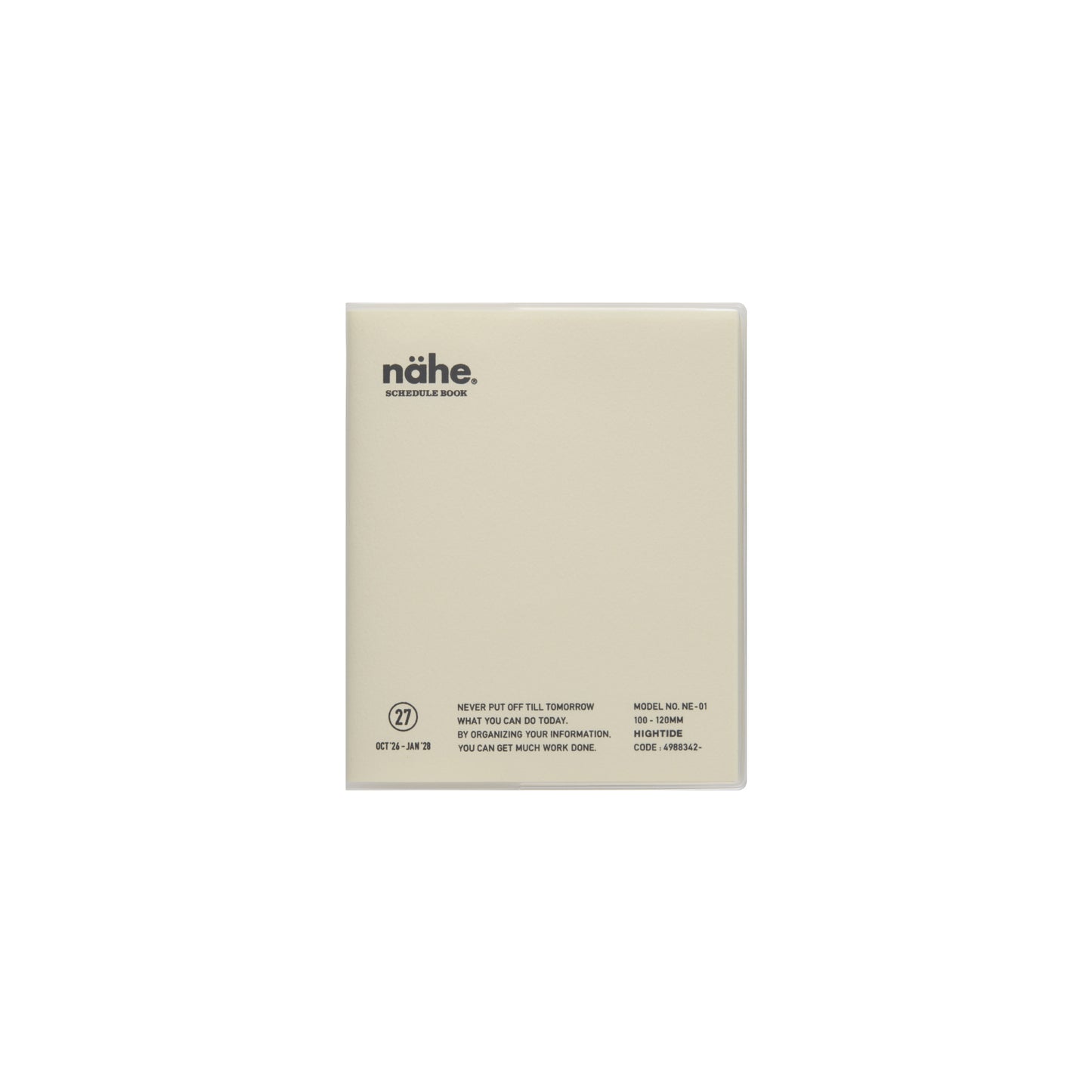 Hightide Planner 2027 Monthly Diary Square 10x12 - Ivory *coming soon*