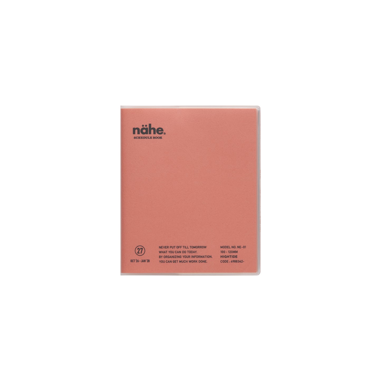 Hightide Planner 2027 Monthly Diary Square 10x12 - Pink *coming soon*
