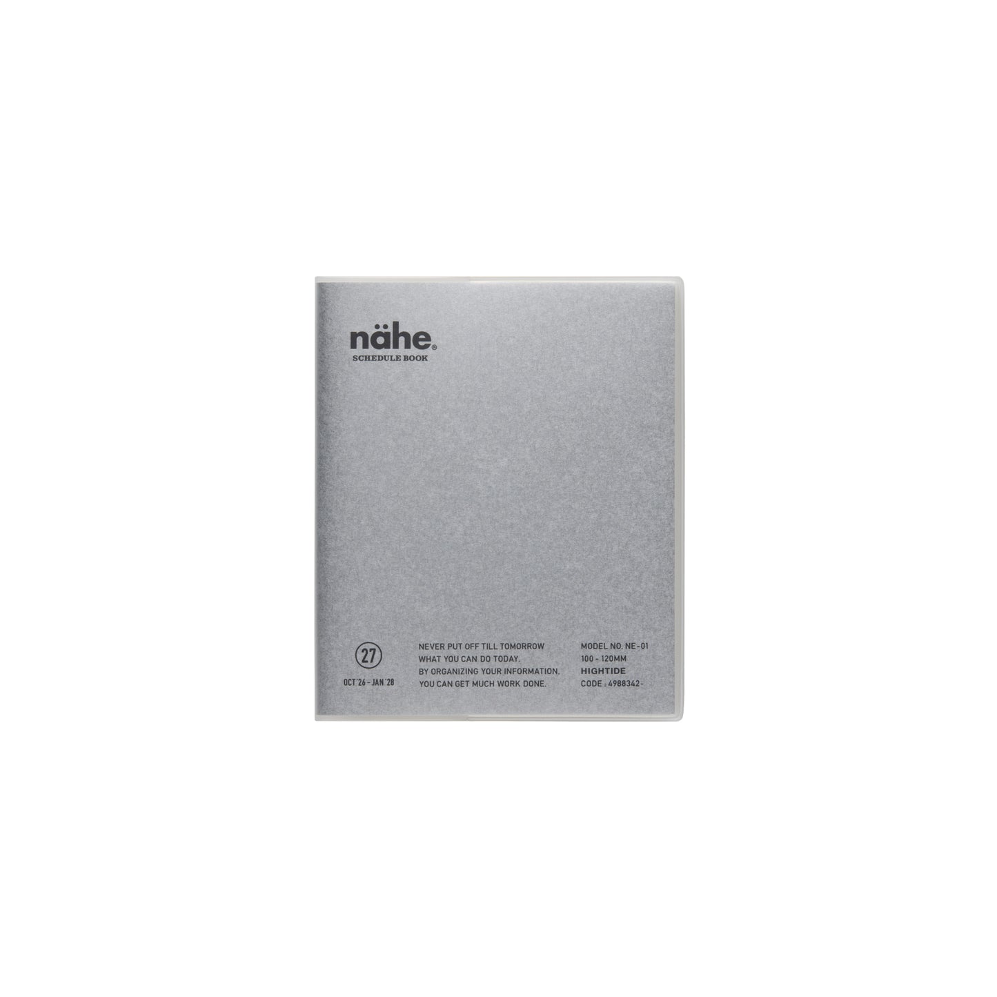 Nähe 2027 Monthly Diary Square Silver 10x12 *coming soon*