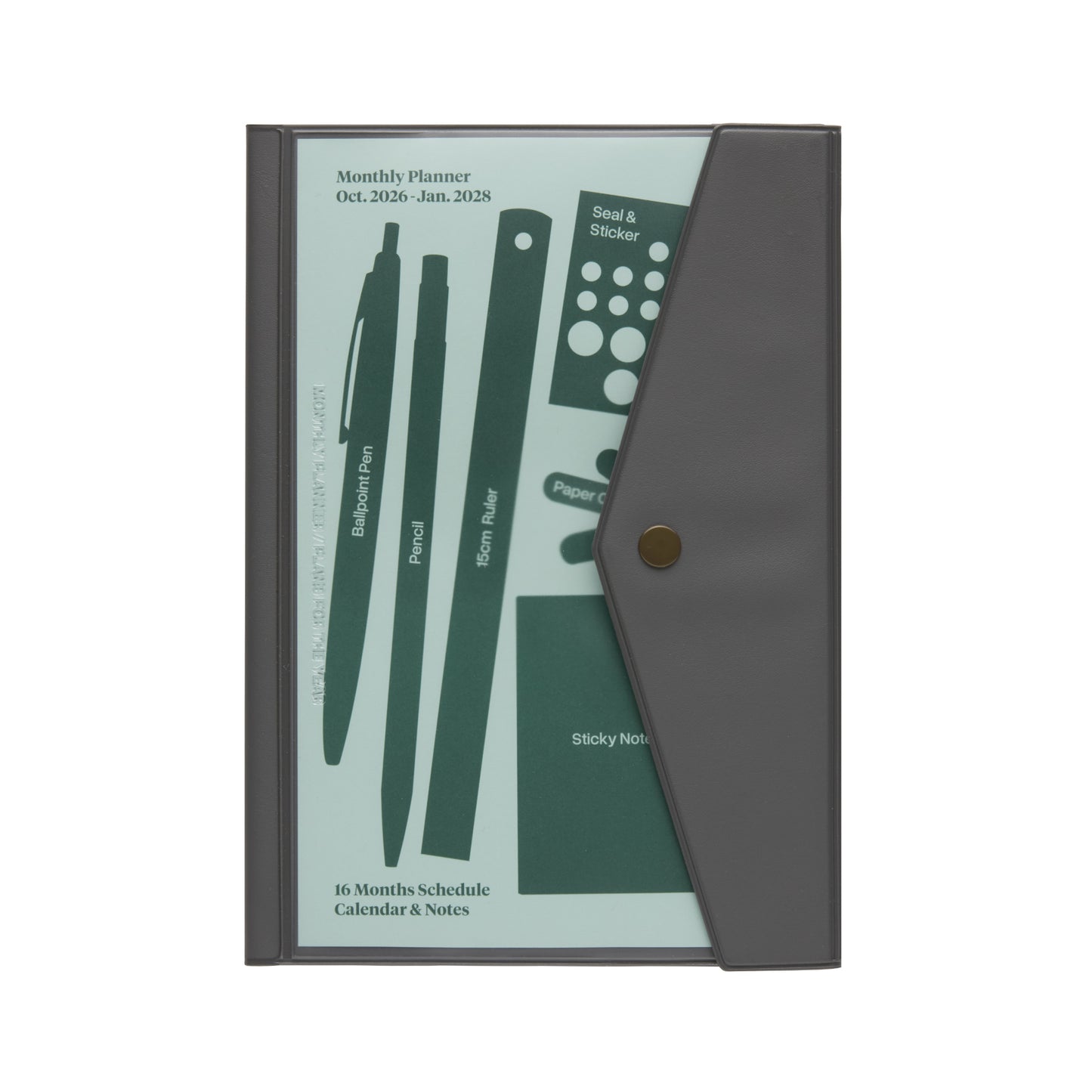 Hightide A5 Planner 2027 Diary Fugen - Charcoal Gray