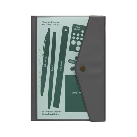 Hightide A5 Planner 2027 Diary Fugen - Charcoal Gray