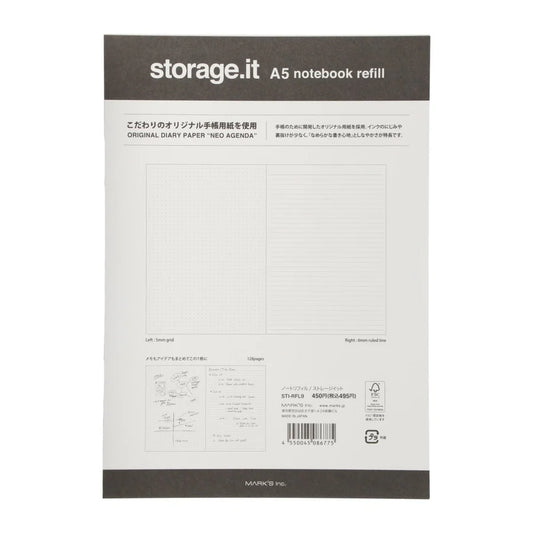 Storage.it Navulling - A5 Notebook Refill