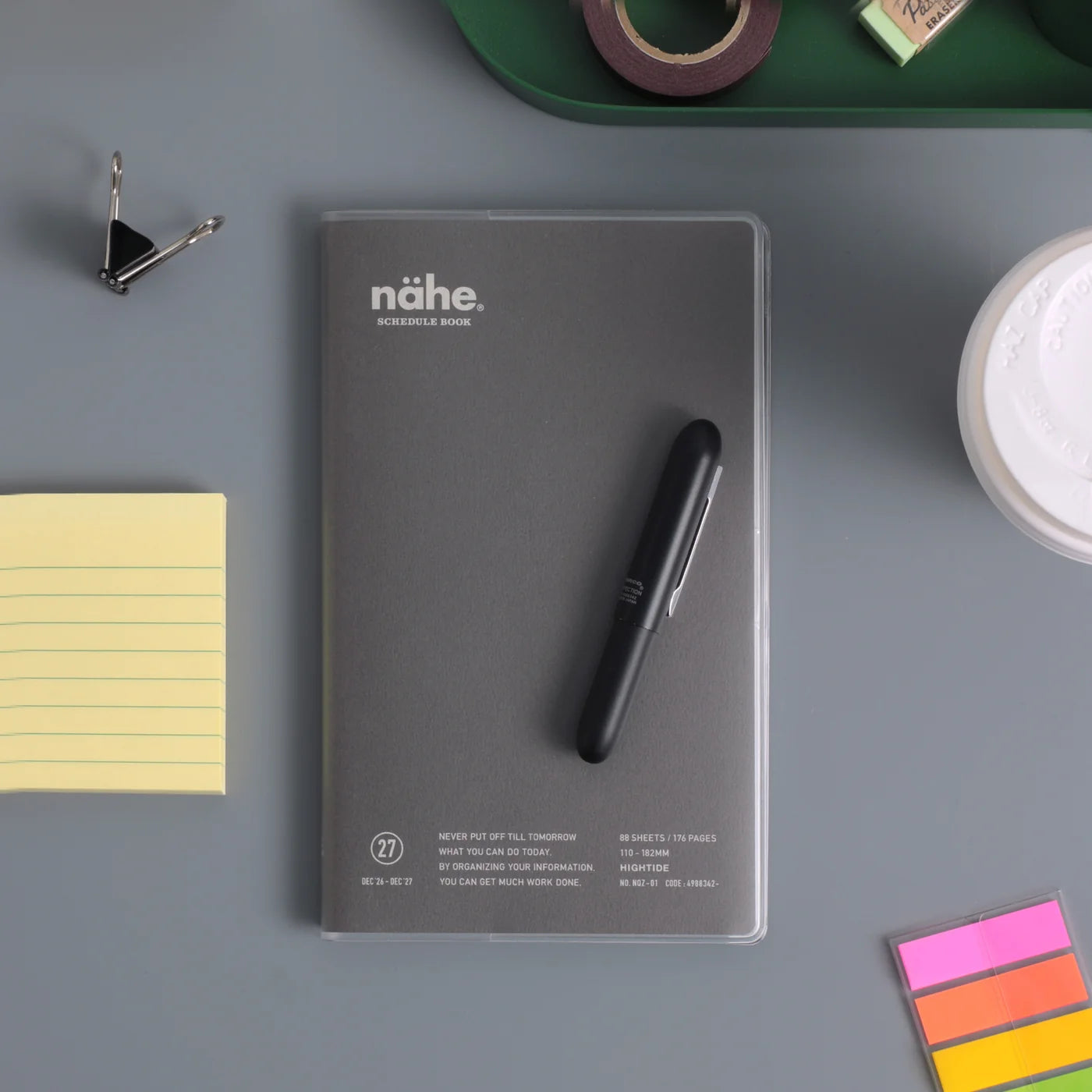 Hightide 2027 Diary Nahe B6 Slim Vertical - Grey