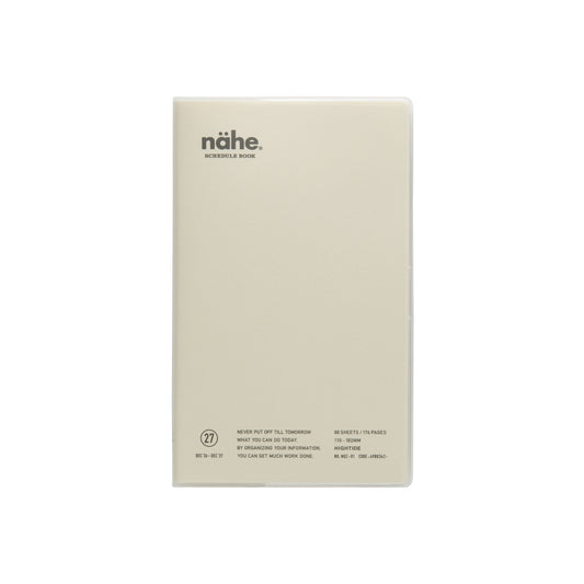 Hightide 2027 Diary Nahe B6 Slim Vertical - Ivory