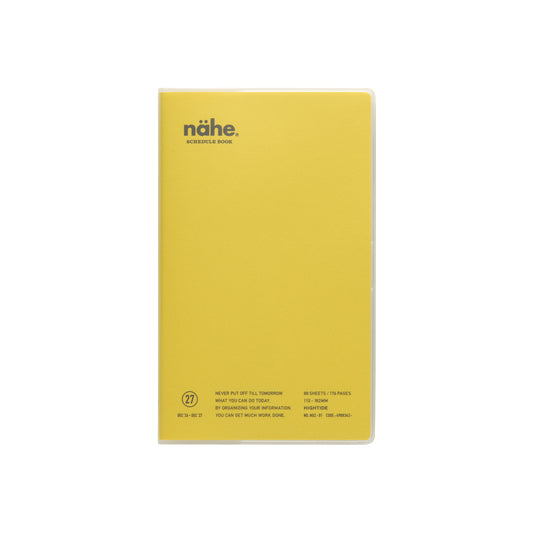 Hightide 2027 Diary Nahe B6 Slim Vertical - Yellow