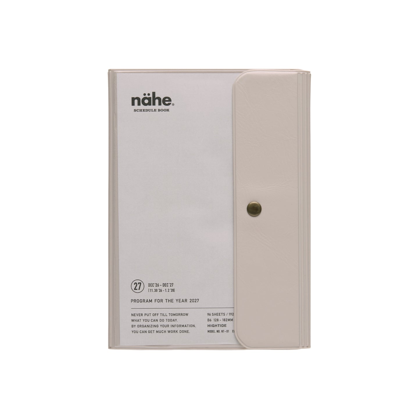 Hightide 2027 Diary Nahe B6 Free - Ivory