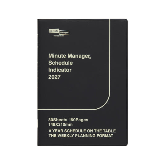 Hightide 2027 A5 Planner  Minute Manager A5 - Black