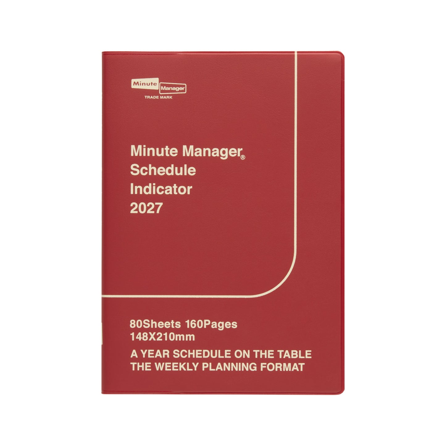 Hightide 2027 A5 Planner Minute Manager A5 - Red