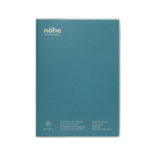 Nähe Wochenplaner 2027 Vertikal A5 - Blau