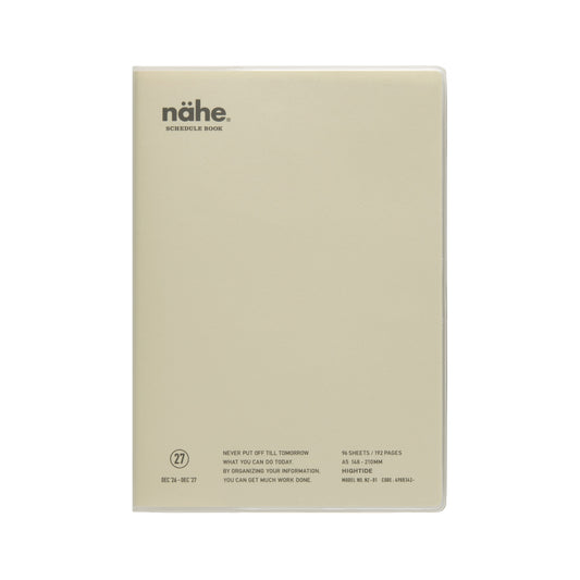 Nähe Weekplanner 2027 vertikal A5 - Ivory