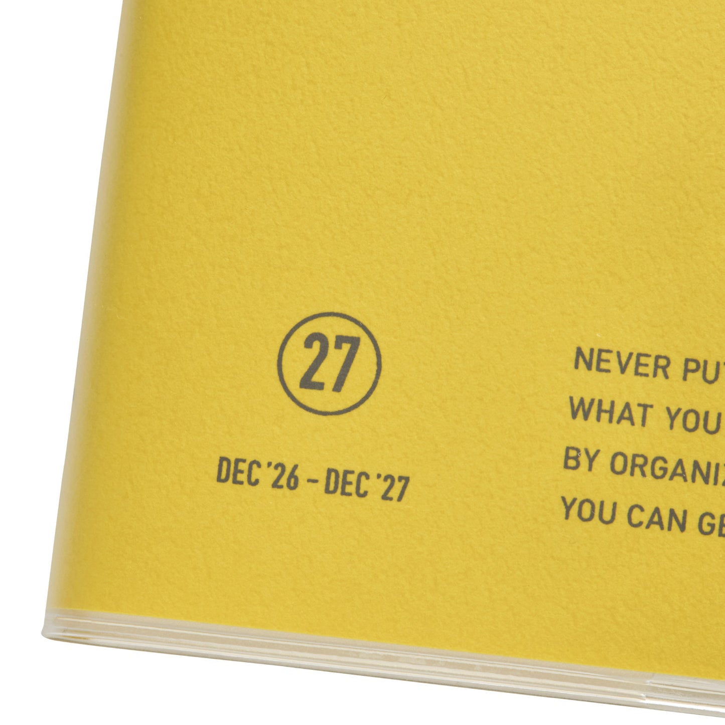 Nähe Planner 2027 Weekly Vertical A5 - Yellow