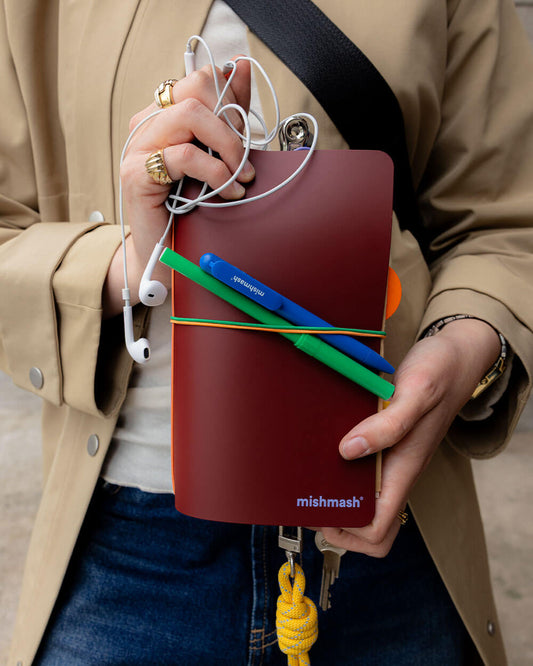 mishmash Log Cover - Maroon