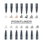 Pentel Fineliner Pointliner – Set Schwarz