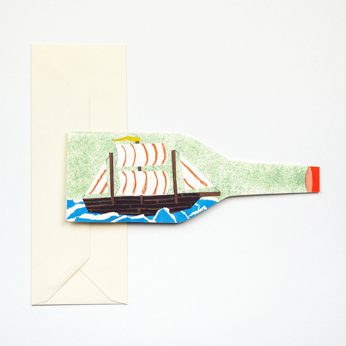 Hadley Wenskaart - Schip in een fles