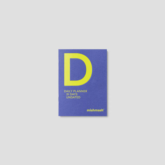 mishmash Daily Undated Planner A6 - Violet Blue