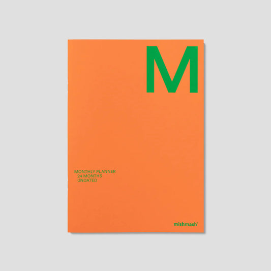 mishmash Undatierter Monatsplaner A4 – Orange