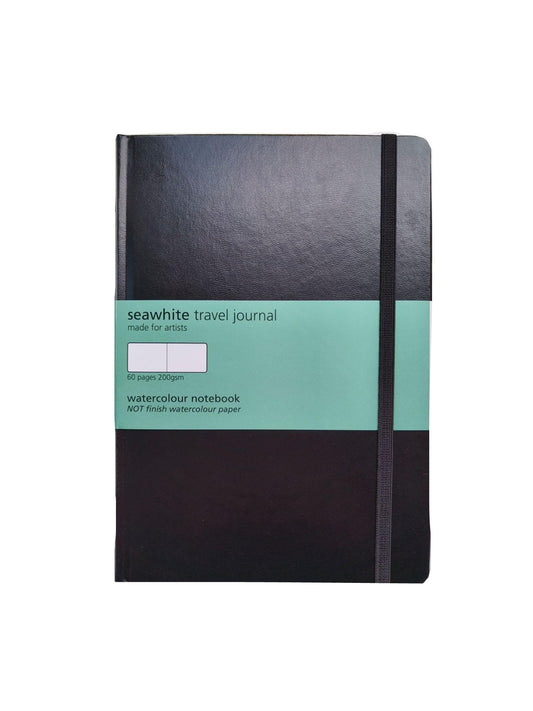 A5 portrait Travel Journal Aquarelvellen - Seawhite