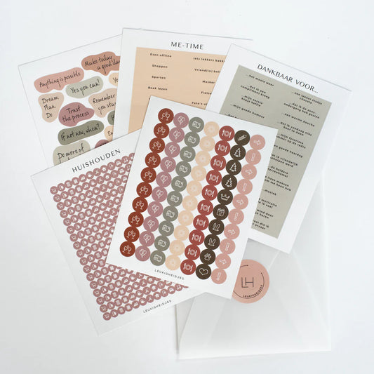 Lustiges Zeug - Planer-Sticker-Set (5 Blatt)
