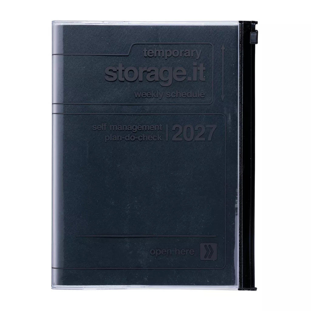 2027 Planner A5 Zwart - Storage.it