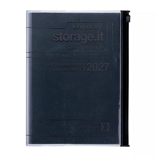 2027 Planner A5 Zwart - Storage.it