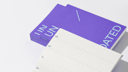 mishmash Undated A5 planner Time Block - Purple