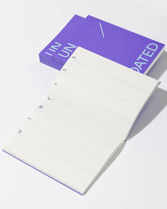 mishmash Undated A5 planner Time Block - Purple