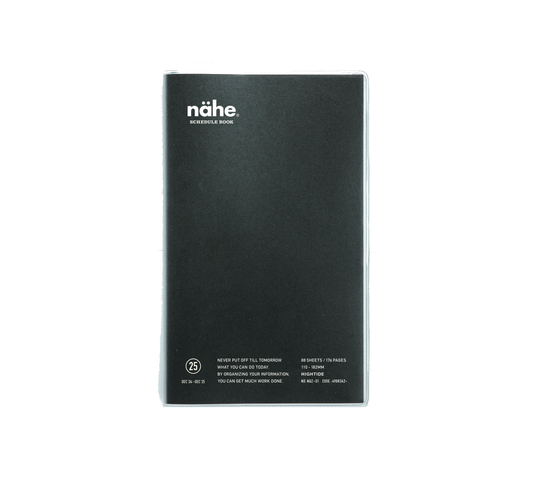 2025 Nähe Diary B6 Slim Vertical - Grey (antraciet)