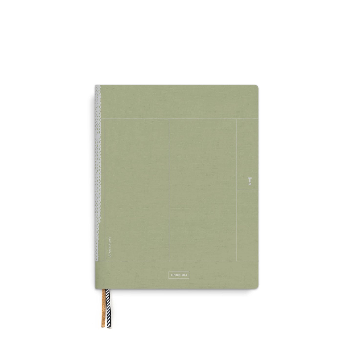Tinne+Mia Notebook A5 - Linnen Olive Branch