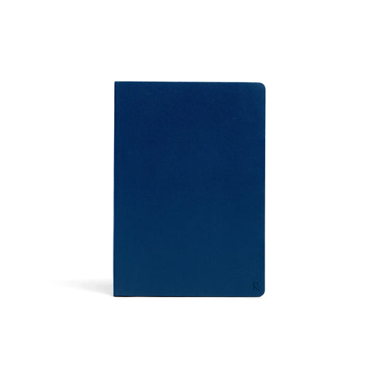 Karst Notitieboek A5 Softcover - Navy (Dotted) Voorkant met label