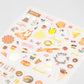 Midori Stickers - Bruin thema