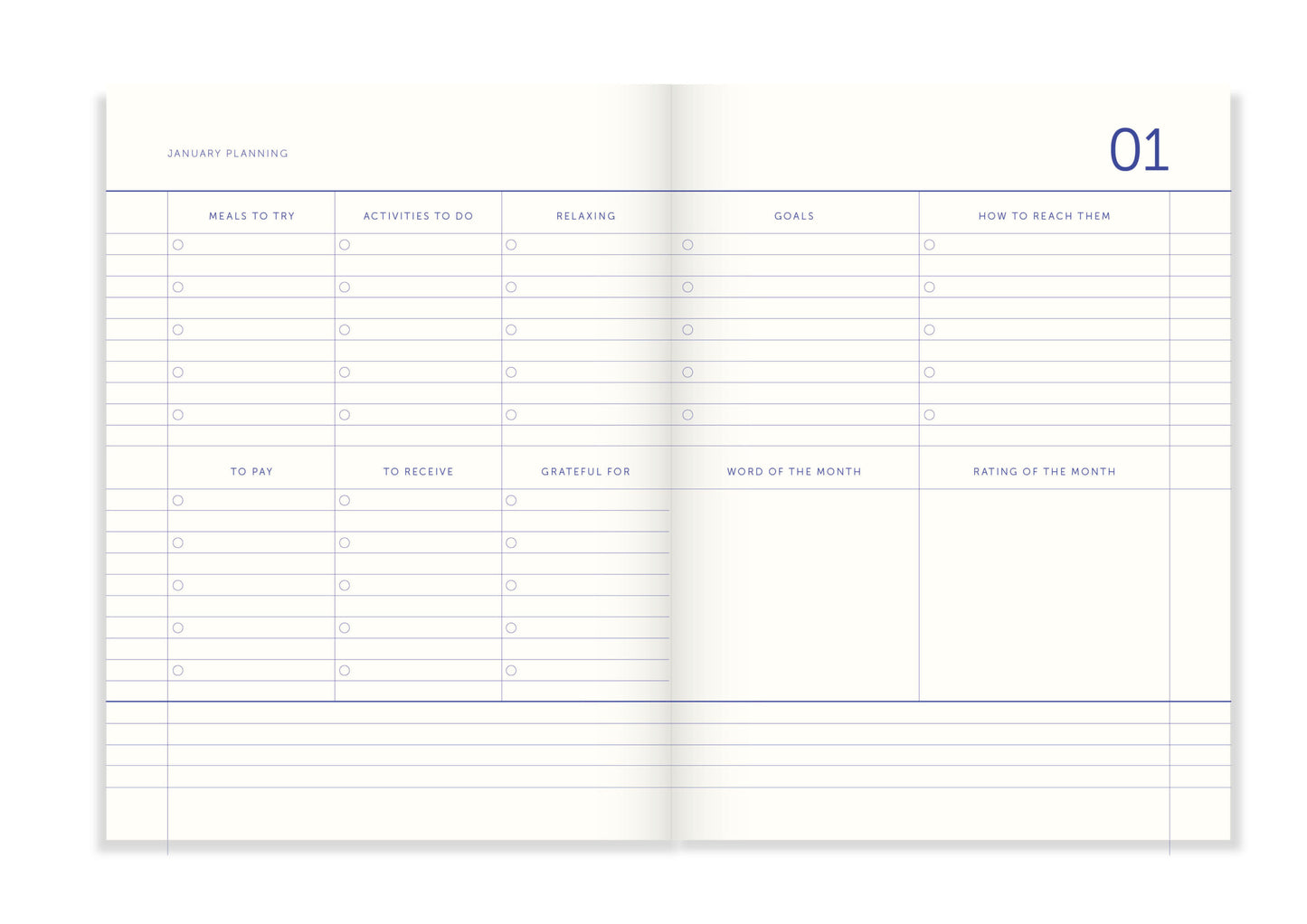 A-Journal - My Journal Planner 2023 - Dark Blue Planners