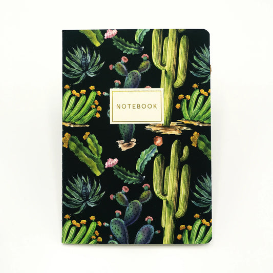 Bruno Visconti Notitieboek A5 - Cactus op zwart