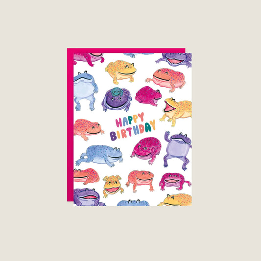 Fat Frog - Birthday card