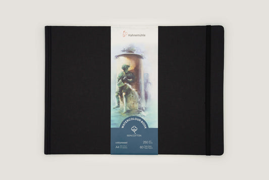 Hahnemühle Aquarellbuch, 100 % Baumwolle, A4 – Querformat