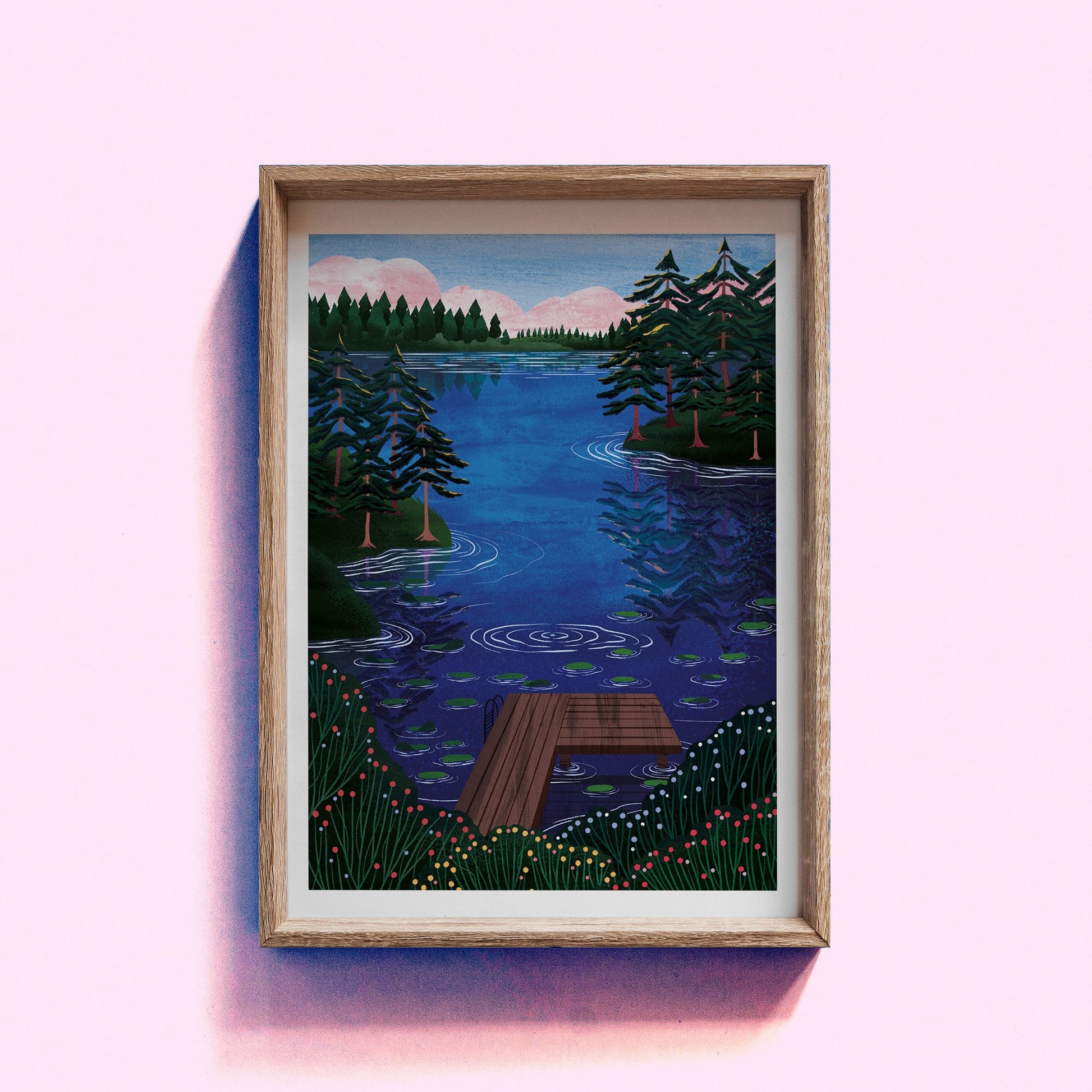 Lake Malaren - A4 Art Print by Hello Grimes