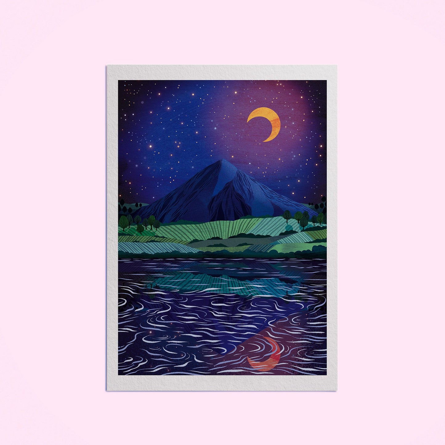 Mount Niesen - A4 Art Print by Hello Grimes