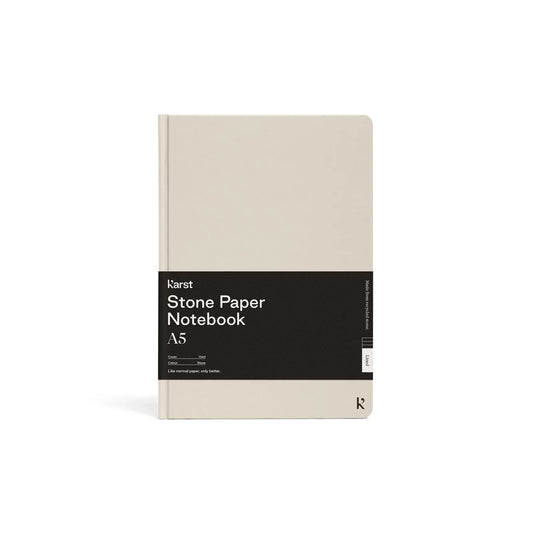 Karst Notizbuch A5 Hardcover – Stein (gepunktet)