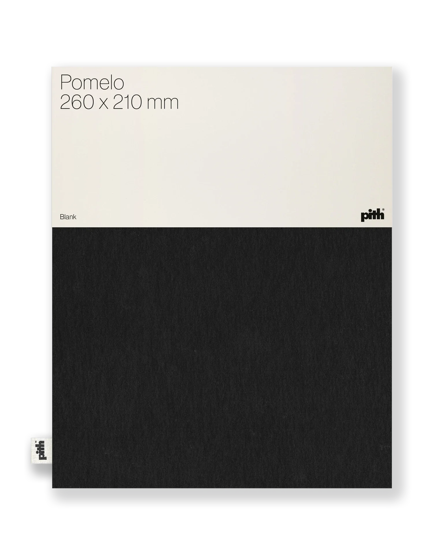 Pith Pomelo Schetsboek Zwart met label