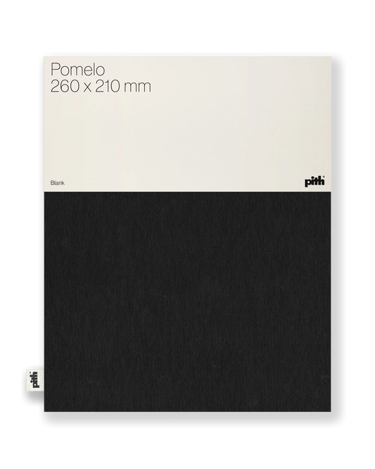 Pith Pomelo Schetsboek Zwart met label