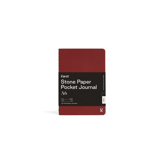 Karst Pocket Journal A6 – Pinot (leer)