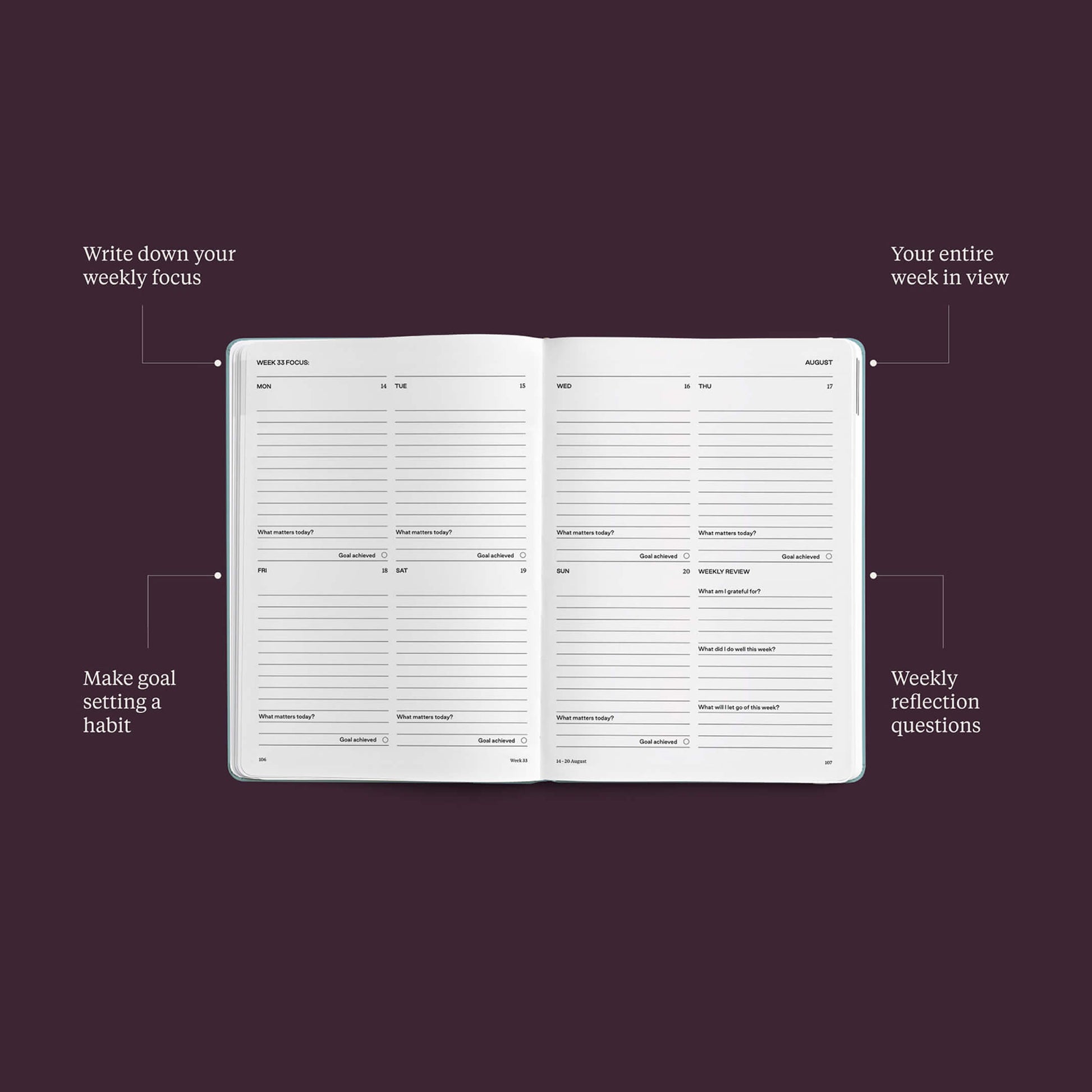 Karst 2023 Weekly Planner A5 - Stone