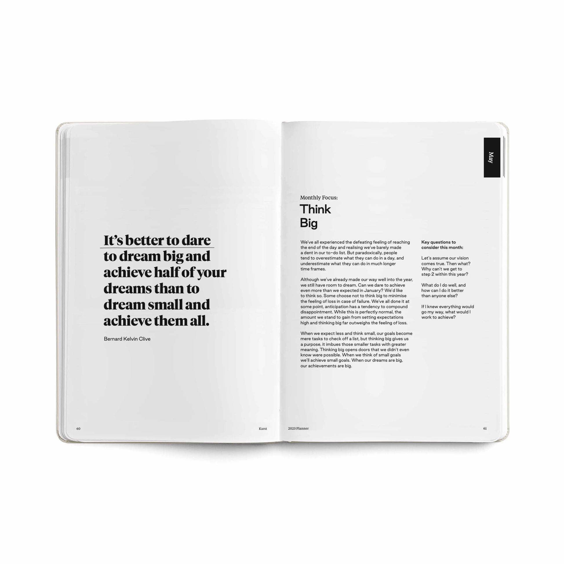 Karst 2023 Weekly Planner A5 - Stone