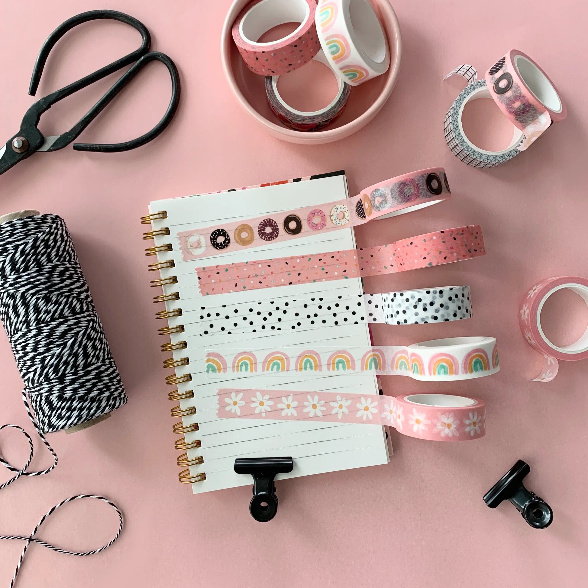 Roze Daisy - Washi Tape