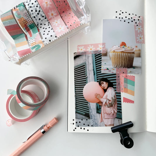 Roze Daisy - Washi Tape